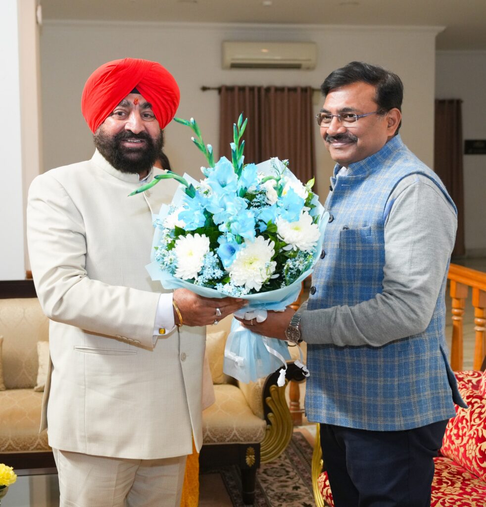 राज्यपाल गुरमीत सिंह से मिले